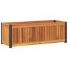 vidaXL Jardini&egrave;re 80x30x27,5 cm bois massif d'acacia et acier