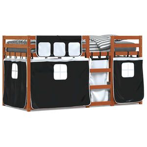 vidaXL Lit superpos&eacute; sans matelas 75x190 cm bois de pin massif