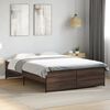 vidaXL Cadre de lit sans matelas ch&ecirc;ne marron 120x200 cm