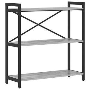 vidaXL &Eacute;tag&egrave;re 80 x 30 x 85 cm Bois d'ing&eacute;nierie Sonoma gris