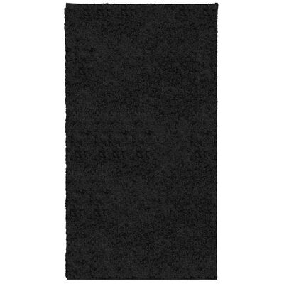 vidaXL Tapis shaggy PAMPLONA poils longs moderne noir 60x110 cm