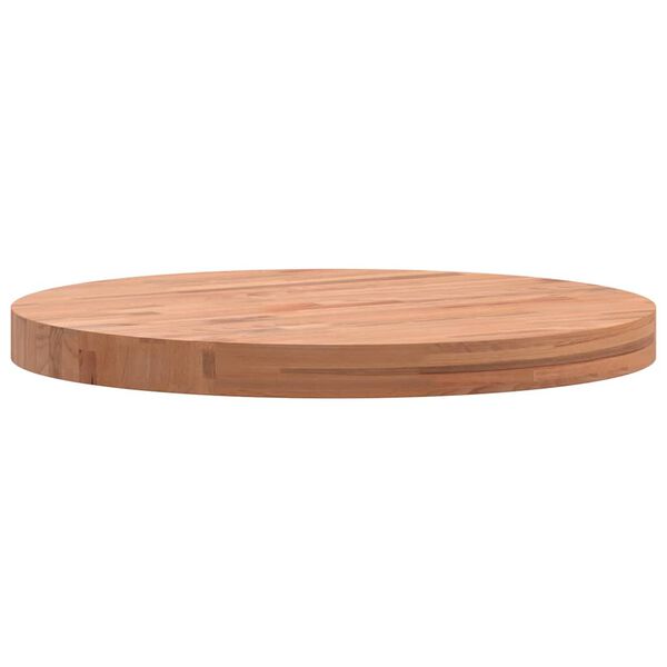 vidaXL Dessus de table &Oslash;50x4 cm rond bois massif de h&ecirc;tre