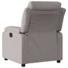 vidaXL Fauteuil inclinable &eacute;lectrique Taupe Tissu