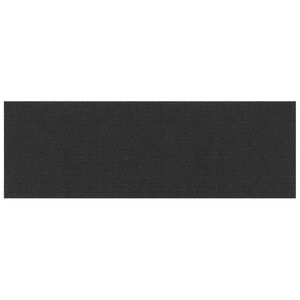 vidaXL T&ecirc;te de lit murale 12 pc 90 x 30 cm Noir tissu