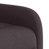 vidaXL Fauteuil inclinable marron fonc&eacute; tissu
