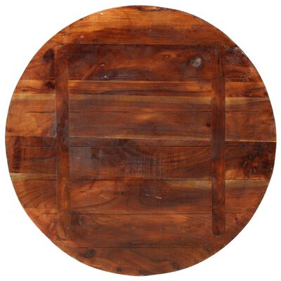 vidaXL Dessus de table Ø 70x3,8 cm rond bois massif de récupération