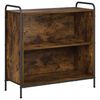 vidaXL Biblioth&egrave;que 80 x 33 x 80 cm Bois d'ing&eacute;nierie Ch&ecirc;ne fum&eacute;