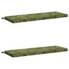 vidaXL Coussins de banc 2 pi&egrave;ces SOEST 100 % polyester Mod&egrave;le feuille