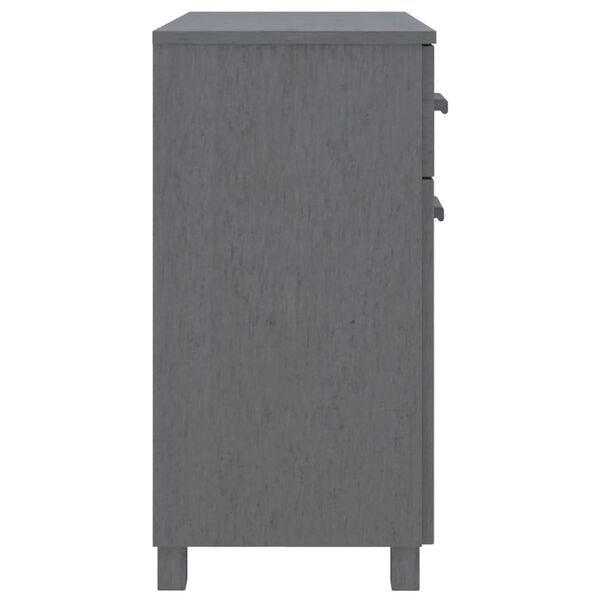 vidaXL Buffet HAMAR Gris foncé 79x40x80 cm Bois massif de pin