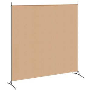 vidaXL Cloison de s&eacute;paration 2 panneaux Blanc 348x180 cm Tissu