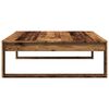 vidaXL Table basse vieux bois 100x100x35 cm bois d'ing&eacute;nierie