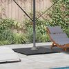 vidaXL Pied de parasol Gris fonc&eacute; 100 x 100 x 4 cm Acier