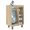 vidaXL Armoire de Golf avec roue Uni Ch&ecirc;ne Sonoma 65 x 45 x 98 cm