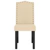 vidaXL Chaises &agrave; manger lot de 6 cr&egrave;me velours