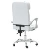 vidaXL Fauteuil de massage inclinable de bureau Blanc Similicuir