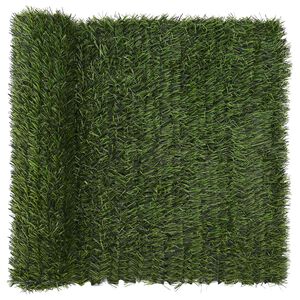 vidaXL Cl&ocirc;ture Artificielle Vert clair 1 x 5 m PVC et Acier