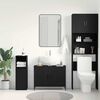 vidaXL Meuble de Lavabo de Salle de Bain Ch&ecirc;ne noir 80 x 30 x 60 cm