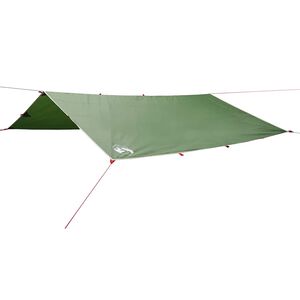 vidaXL B&acirc;che de camping vert 500x294 cm imperm&eacute;able