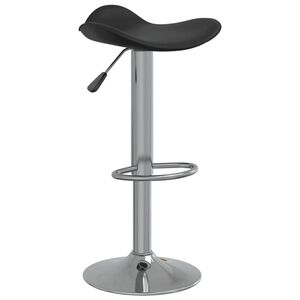 vidaXL Tabouret de bar Noir Acier chrom&eacute; et cuir artificiel