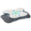 vidaXL Coussin cervical Blanc Mousse &agrave; m&eacute;moire de forme