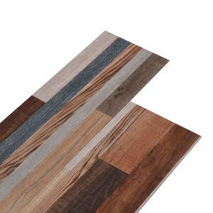 vidaXL Planches de sol Multicolore 5,26 m&sup2; 18 pi&egrave;ces PVC