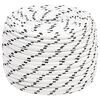 vidaXL Corde de bateau tress&eacute; Blanc 12 mmx100 m Polyester
