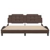vidaXL Cadre de lit sans matelas Zadar marron 180x200 cm similicuir