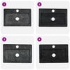 vidaXL Lavabo mural noir 38x24x6,5 cm marbre