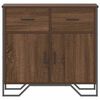 vidaXL Buffet ch&ecirc;ne marron 79,5x35,5x74,5 cm bois d'ing&eacute;nierie