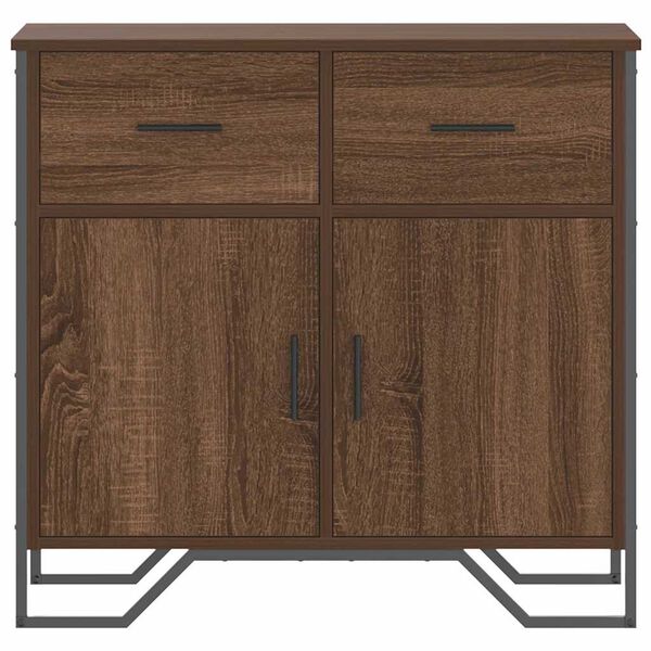 vidaXL Buffet ch&ecirc;ne marron 79,5x35,5x74,5 cm bois d'ing&eacute;nierie