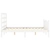vidaXL Cadre de lit sans matelas blanc 140x190 cm bois de pin massif