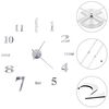 vidaXL Horloge murale 3D Design moderne 100 cm XXL Argent&eacute;