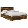 vidaXL Cadre de lit Ch&ecirc;ne fum&eacute; 140 x 200 cm Bois d'ing&eacute;nierie