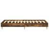 vidaXL Cadre de lit sans matelas chêne fumé 75x190cm bois d'ingénierie
