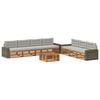 vidaXL Ensemble de canap&eacute;s d'ext&eacute;rieur 8 pcs Naturel et gris clair