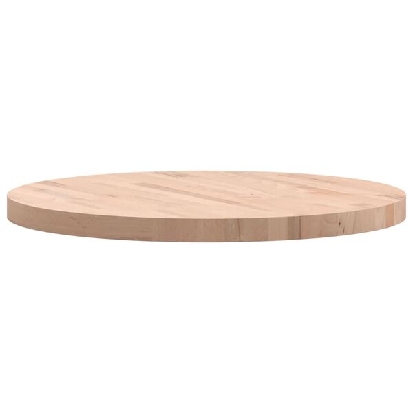 vidaXL Dessus de table &Oslash;70x4 cm rond bois massif de h&ecirc;tre