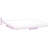 vidaXL Surmatelas Blanc et vert 180 x 200 cm Tissu Jacquard