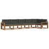 vidaXL Ensemble de canap&eacute;s d'ext&eacute;rieur 6 pc Naturel et Anthracite