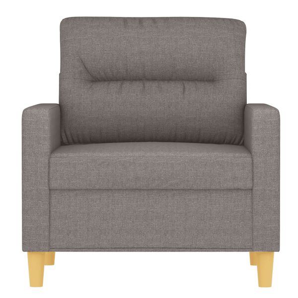 vidaXL Fauteuil Taupe 60 cm Tissu