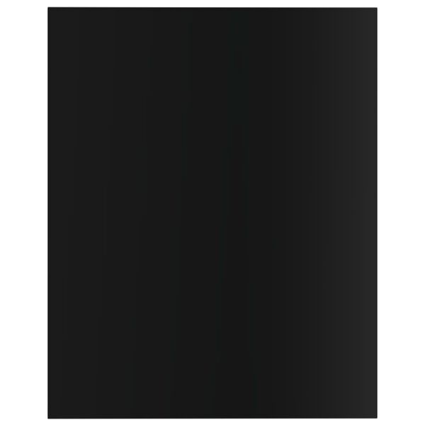 vidaXL Panneaux biblioth&egrave;que 4 pcs Noir brillant 40x50x1,5cm Agglom&eacute;r&eacute;