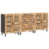 vidaXL Armoires de rangement 3 pc 180 x 33 x 75 cm Naturel