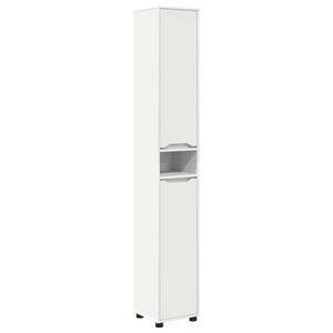 vidaXL Cabinet de salle de bain Blanc 30,5 x 30 x 195 cm