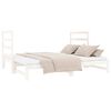 vidaXL Lit coulissant sans matelas blanc 2x(90x190) cm