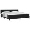 vidaXL Lit boxspring avec matelas avec matelas Noir 200 x 200 cm