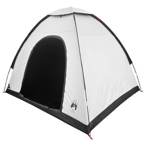 vidaXL Tente de camping 2 personne Blanc Occultant Acier P/Taffeta