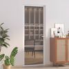 vidaXL Porte int&eacute;rieure 76x201,5 cm Blanc Verre ESG et aluminium