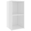 vidaXL Meubles TV 2 pcs Blanc brillant 72x35x36,5 cm Bois d'ing&eacute;nierie