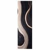 vidaXL Tapis de Cuisine Noir 150 x 45 cm Velours