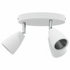 vidaXL Spot de plafond Blanc 19 x 19 x 14.5 cm Acier