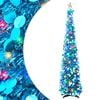 vidaXL Sapin de No&euml;l LED pop-up avec cimier &eacute;toile 180 cm 100 LED PET